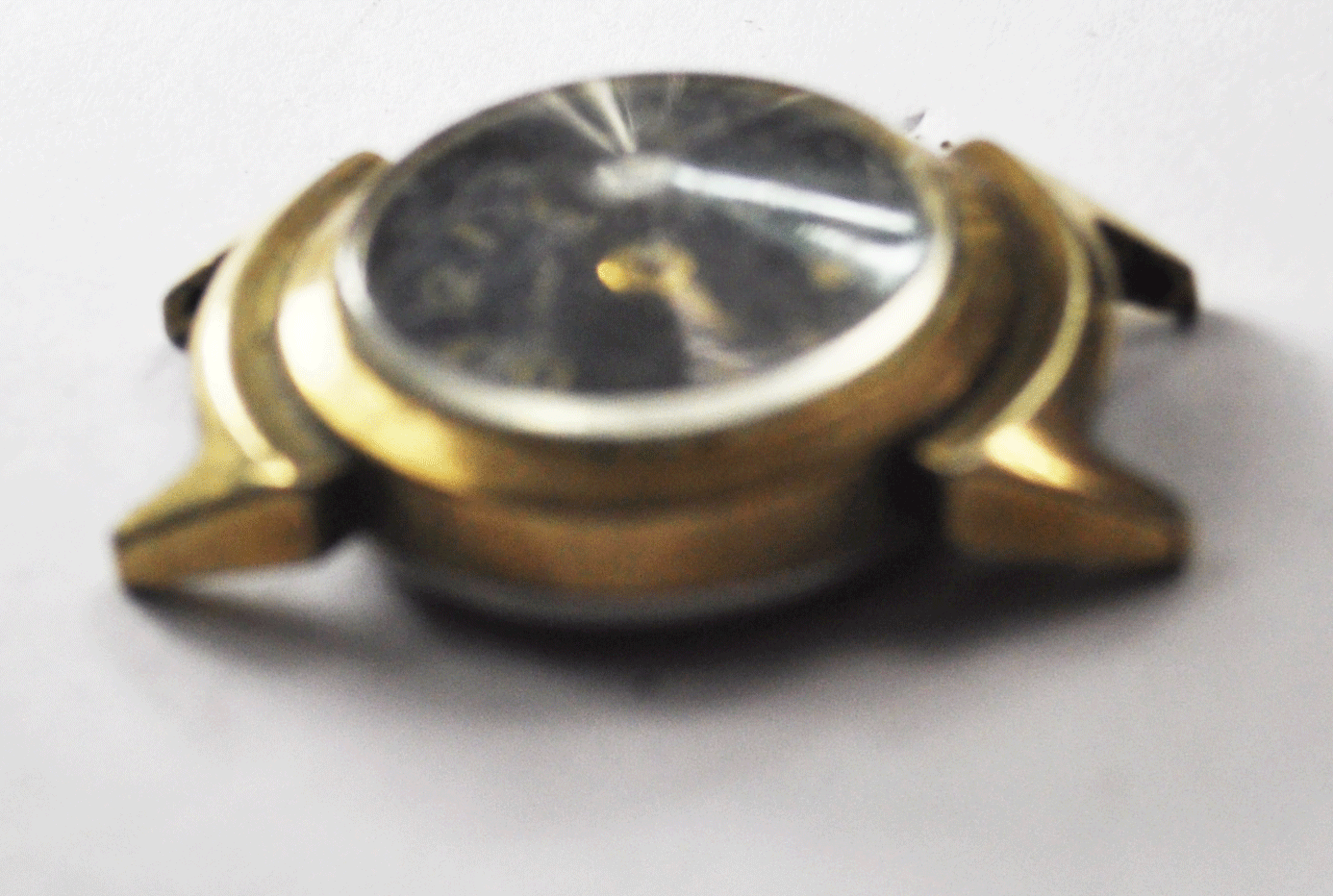 Vintage Women's LLoyd's Black Dial Cort Wristwatch Fancy Lugs 21mm