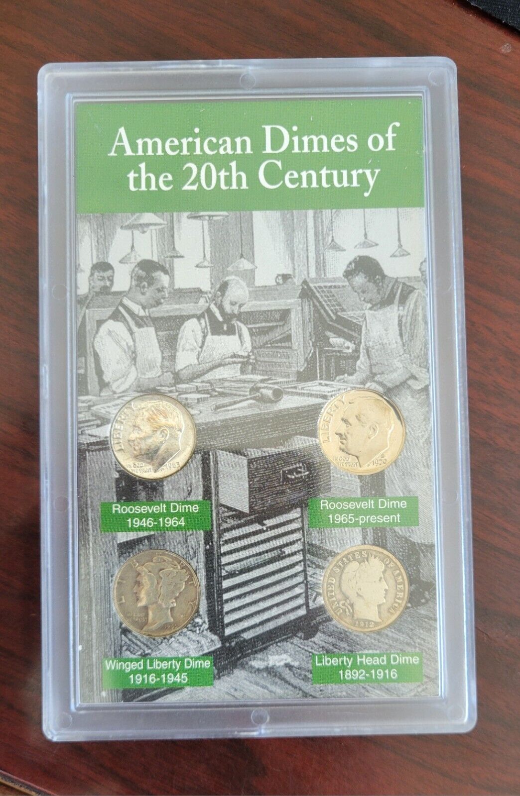 American Dimes of the 20th Century 4 Dime Set American Historic Society