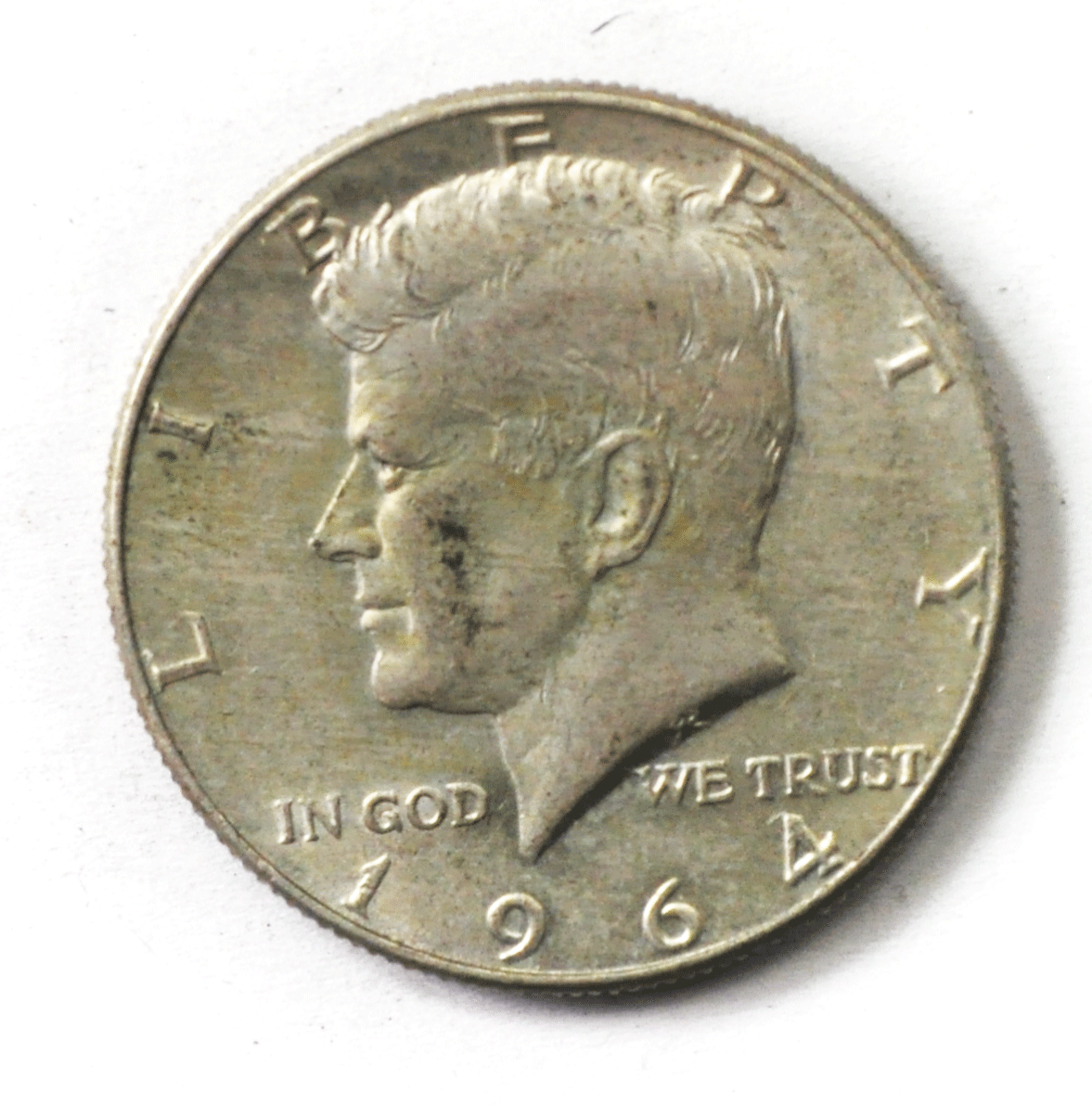 1964 D 50c Kennedy Silver Half Dollar Fifty Cents DDO FS-108  AU