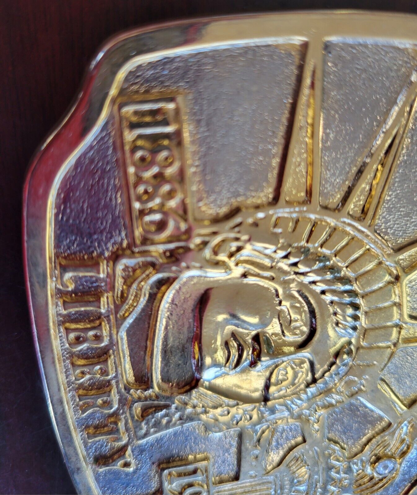 Vintage Statue of Liberty 100 Years of Liberty Two Tone Belt Buckle 1886 - 1986