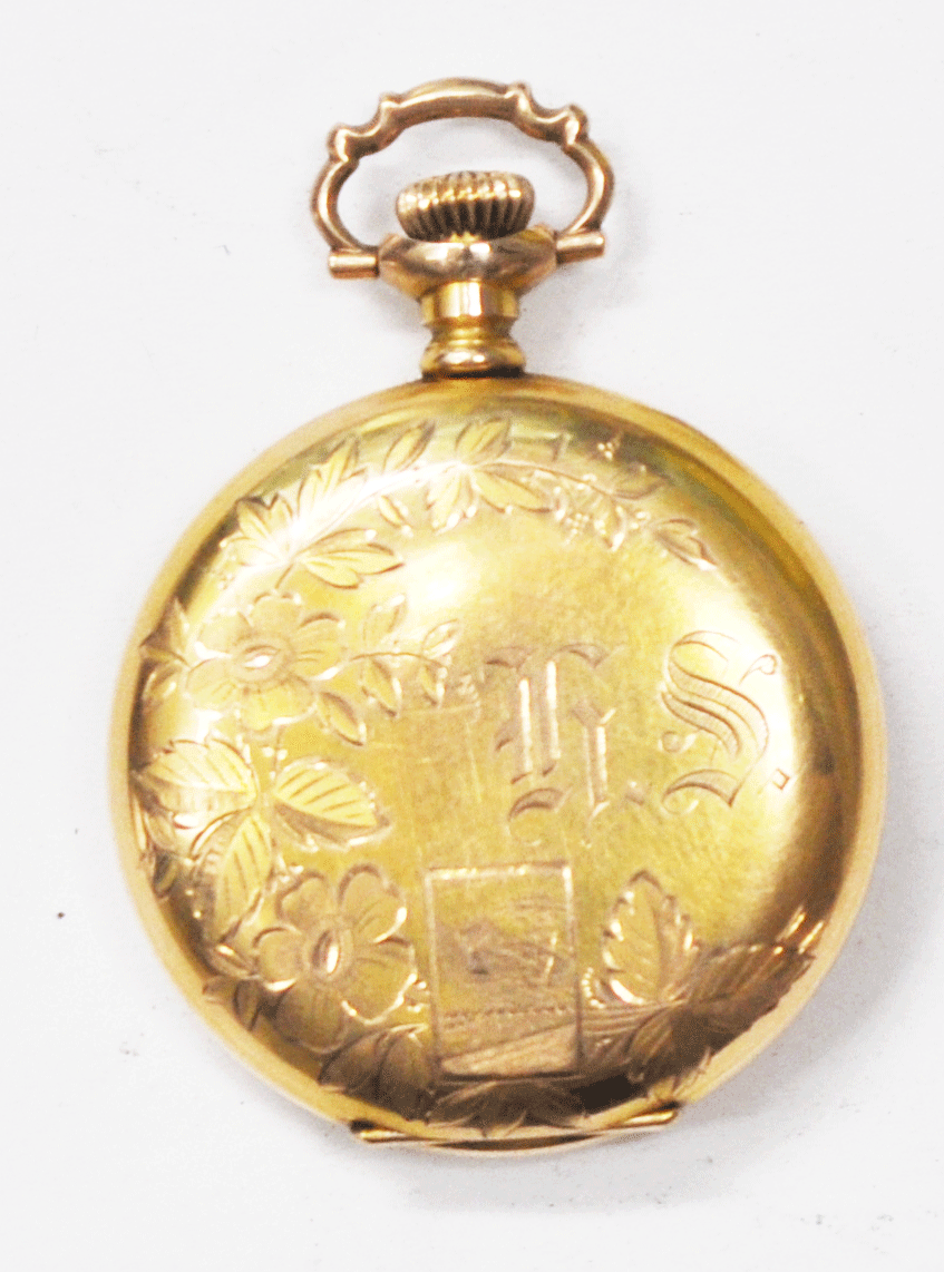 1908 Illinois Sz 0 35 HC 25yr GF Pocket Watch Jaccards Kansas City Private Label