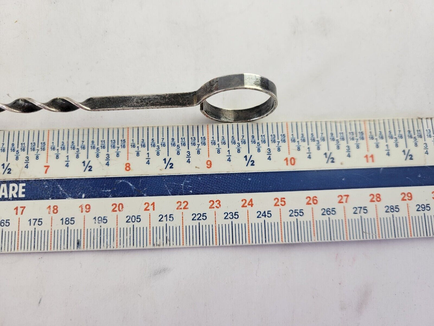 Vintage Sterling Silver Candle Snuffer With Twisted Handle 9 7/8"