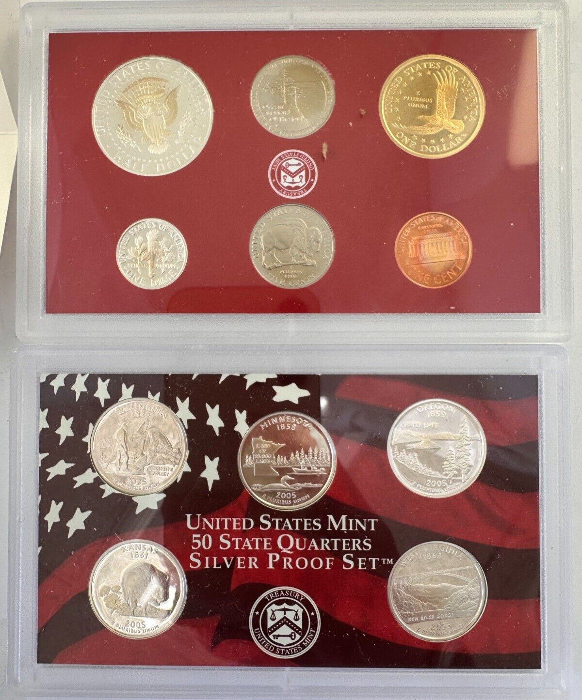 2005 US Mint Silver Proof Set w/COA - Free Shipping USA