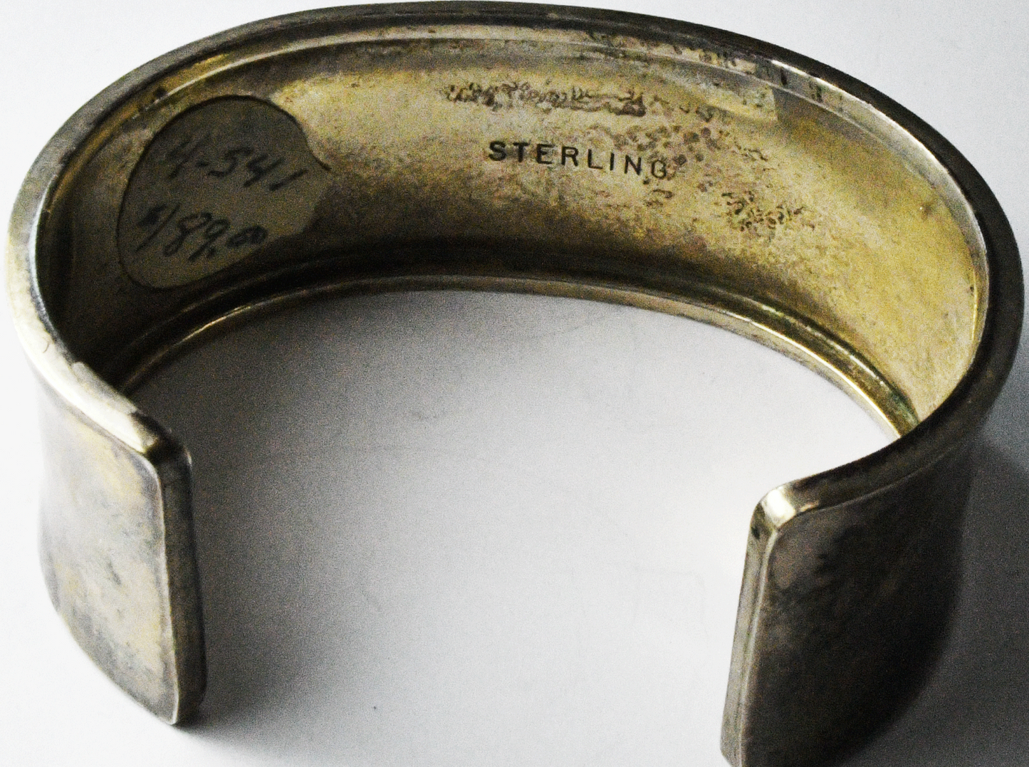 Sterling Silver Adobe Village Cuff Bracelet 26mm 6-3/4" Wrist