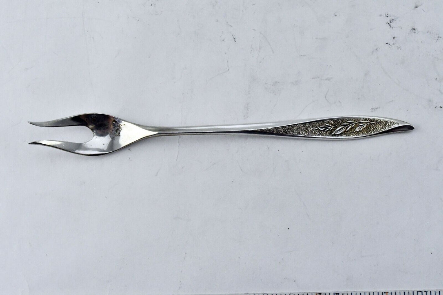 First Frost by Heirloom Sterling Silver 5 1/2" Handle Pickle/Olive Fork .49oz