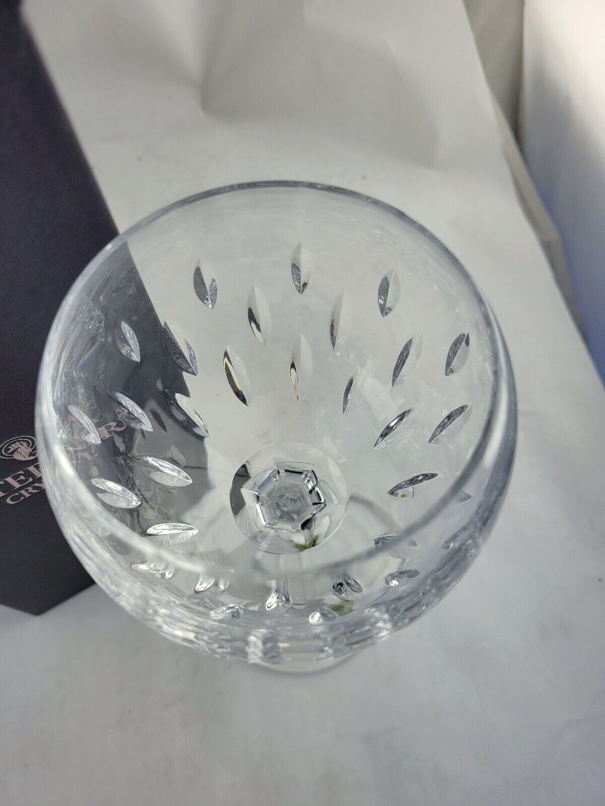 Espirit By Waterford 8 1/4' Balloon White Wine Glass Unused Boxed