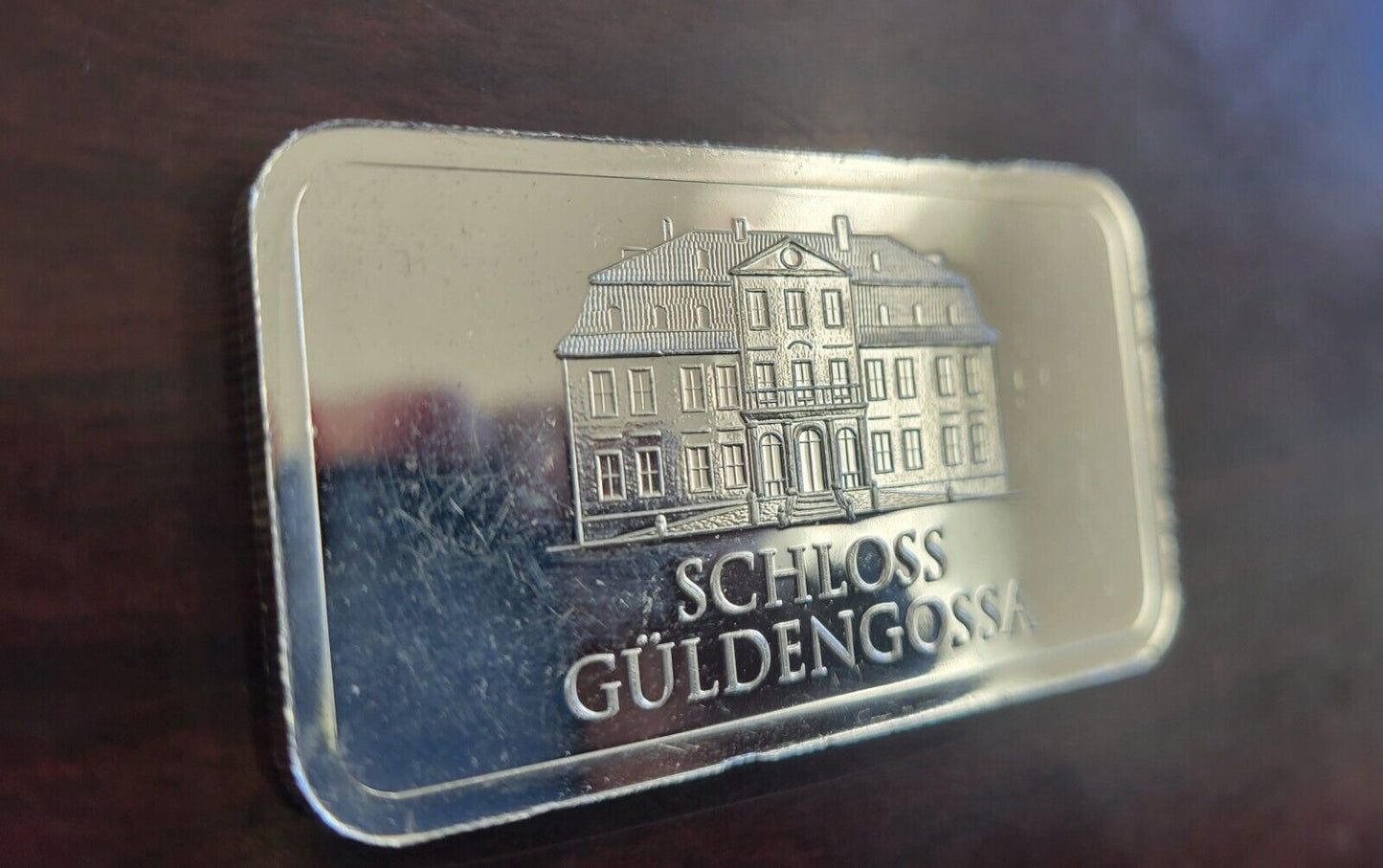 Reired 50 gram Silver Rectangle - Geiger Edelmetalle Schloss Guldengossa