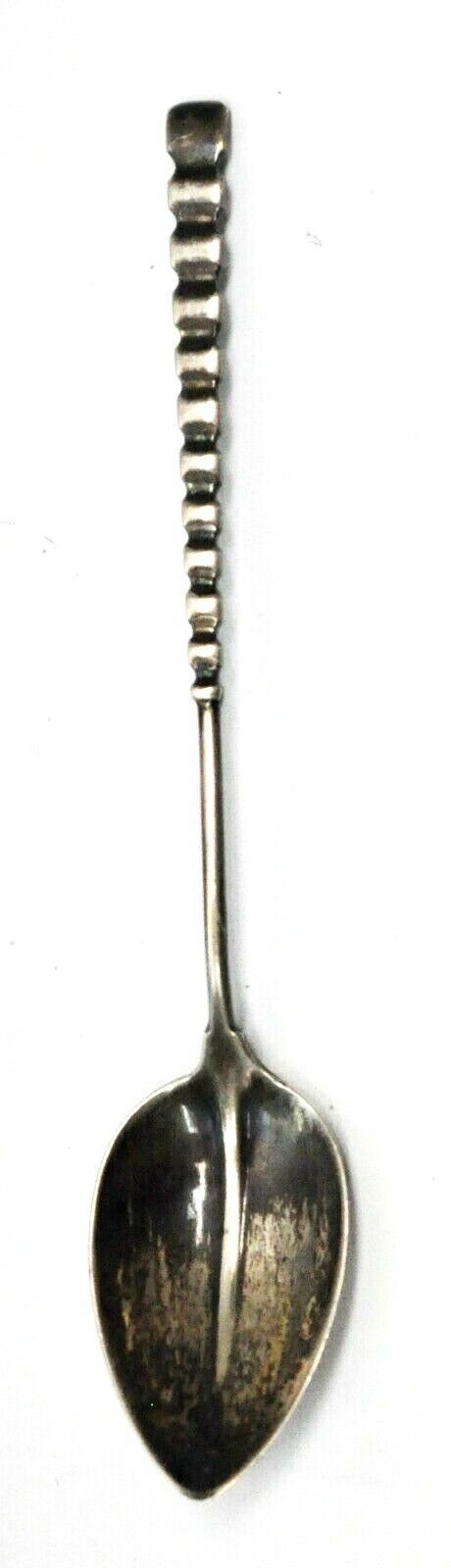 Sterling Silver Dominick Haff Stripe Handle DGS9 Demitasse Spoon 4-5/8"
