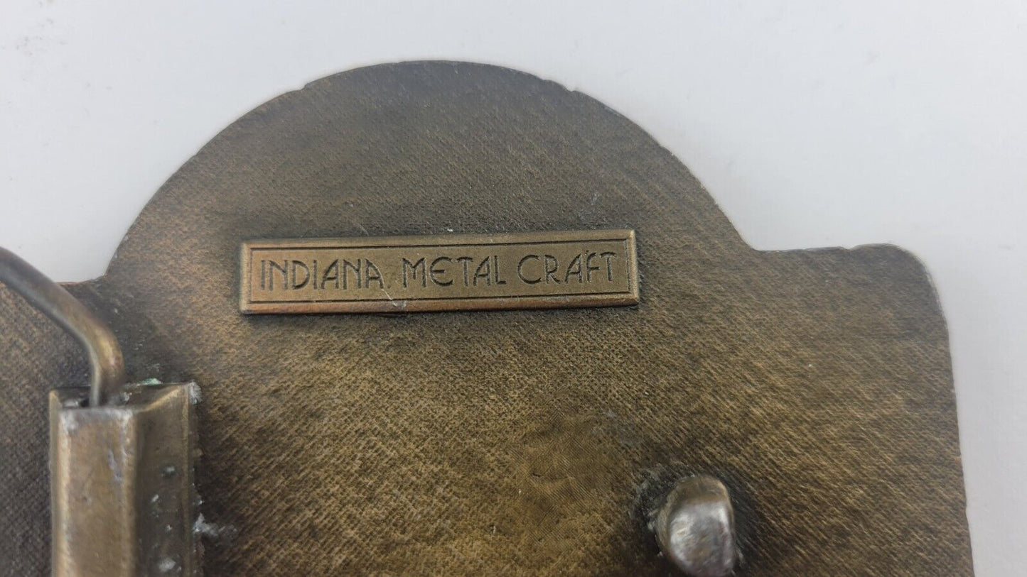 Benchmark Sour Mash Brass Belt Buckle Whiskey Bourbon Vintage Metal Kentucky