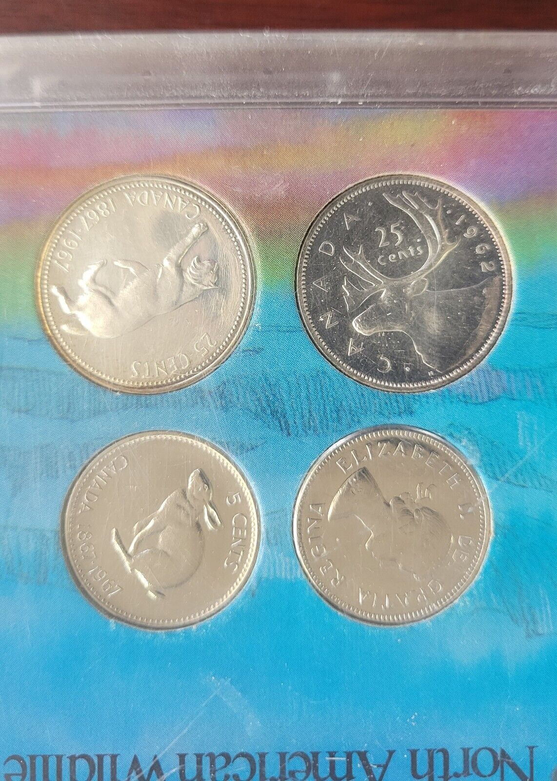 THE AMERICANA SERIES, NORTH AMERICAN WILDLIFE, 4pc Canadian Coin Set