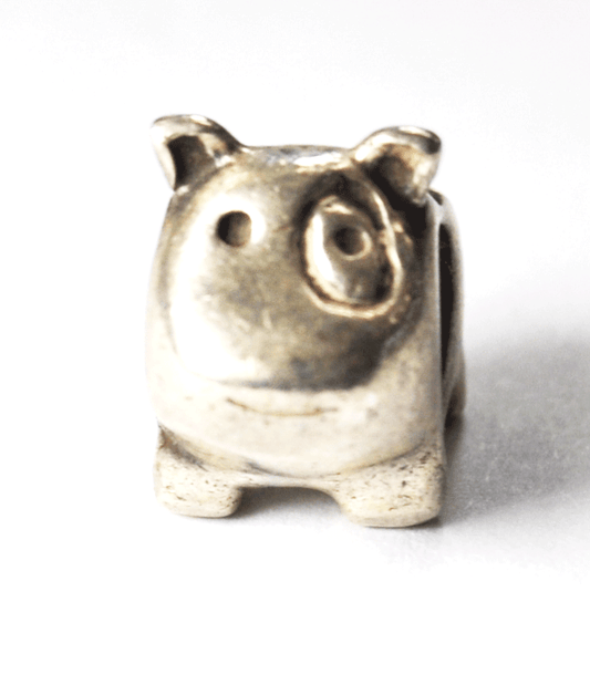 Sterling Silver Pandora Patch Eye Dog Charm 790258 Retired 925 ALE
