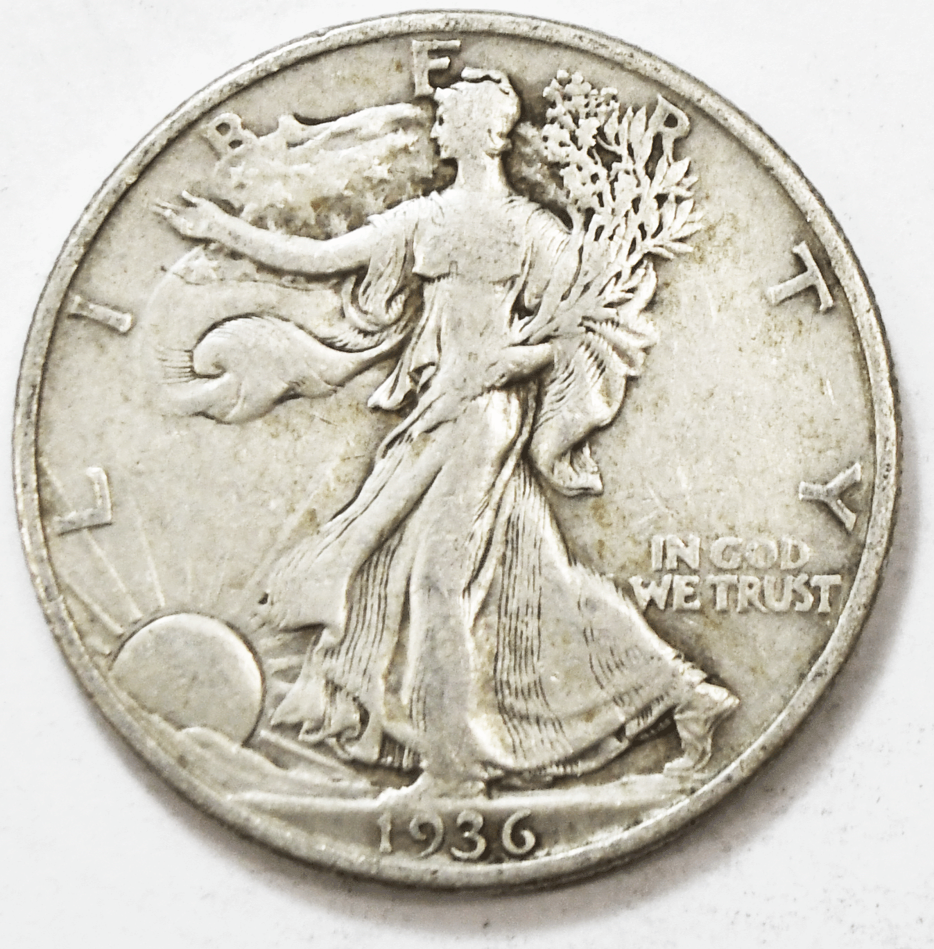 1936 50c Walking Liberty Silver Half Dollar Fifty Cents Philadelphia