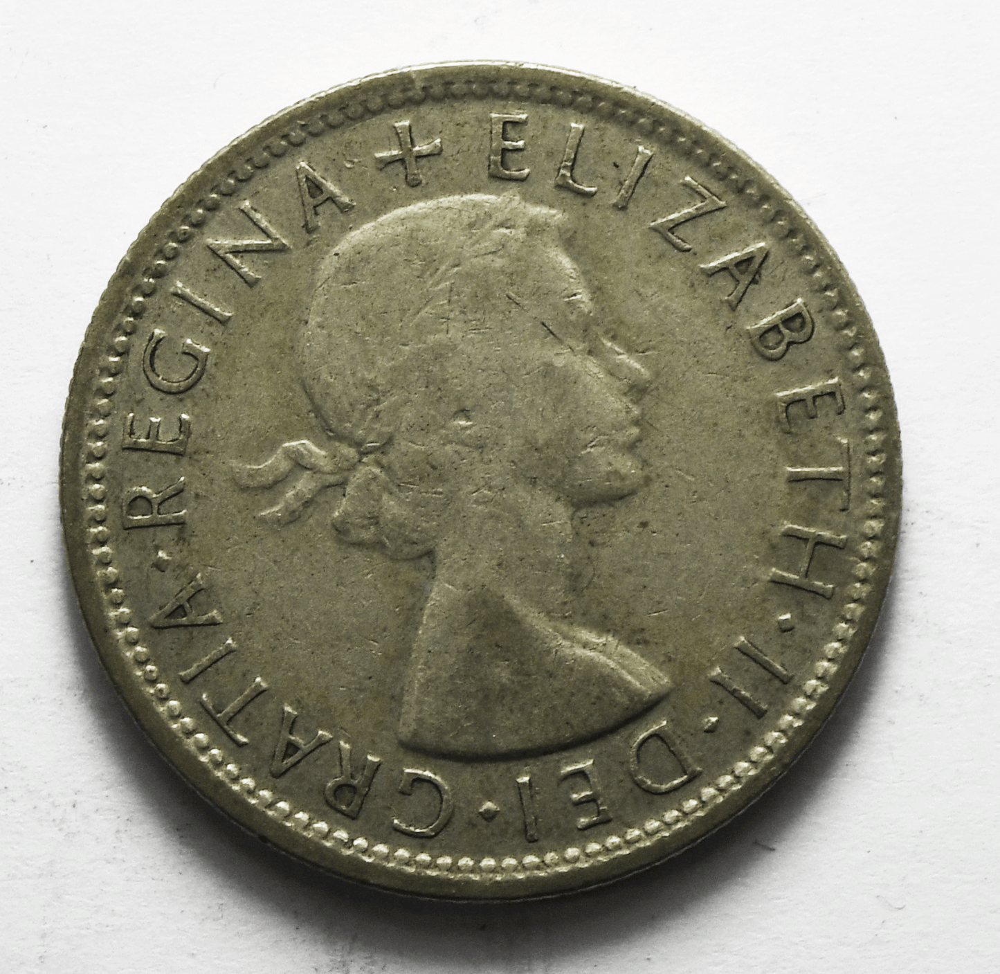 1954 Australia Florin Silver Coin KM# 54