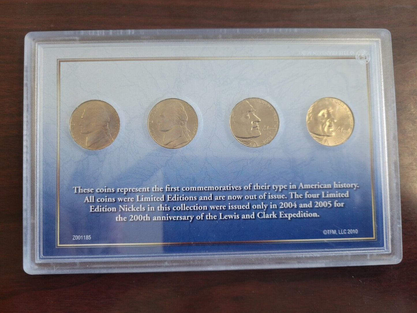 Americas First Commemorative 4pc Nickel Set 2004-2005 peace, keelboat, Buffalo
