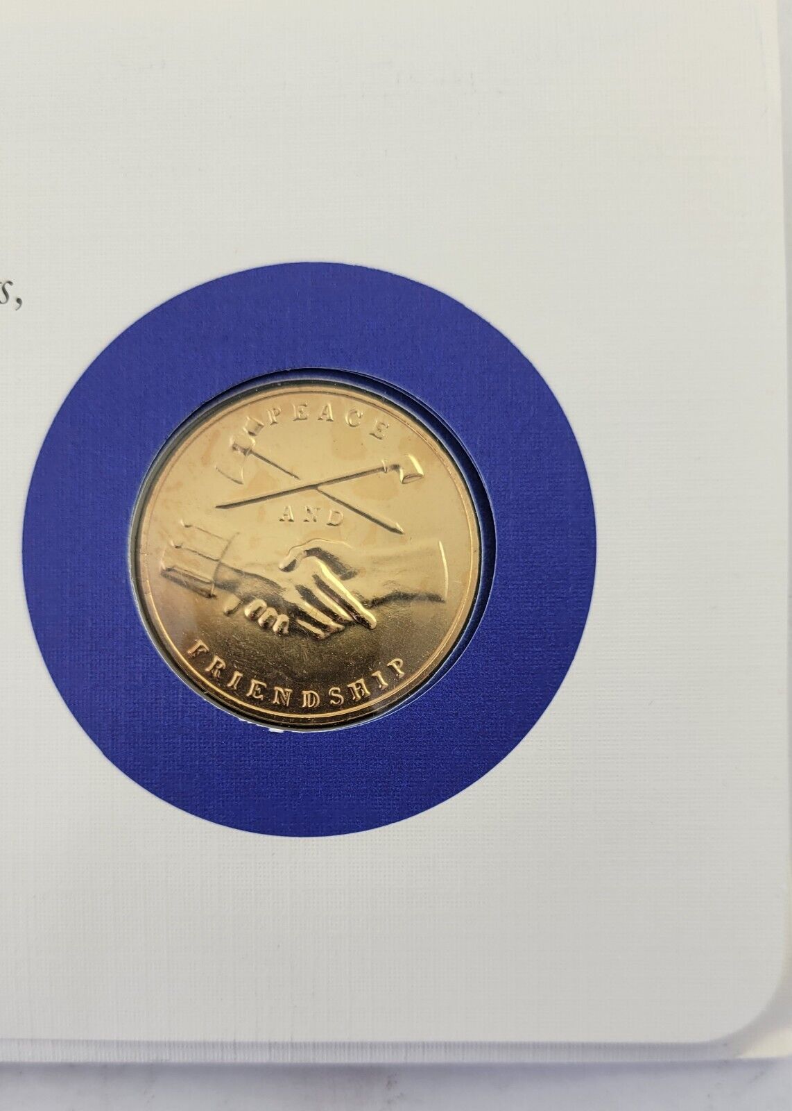 M Van Buren Presidential Covers Medal Postal Commemorative Society Gold Plated