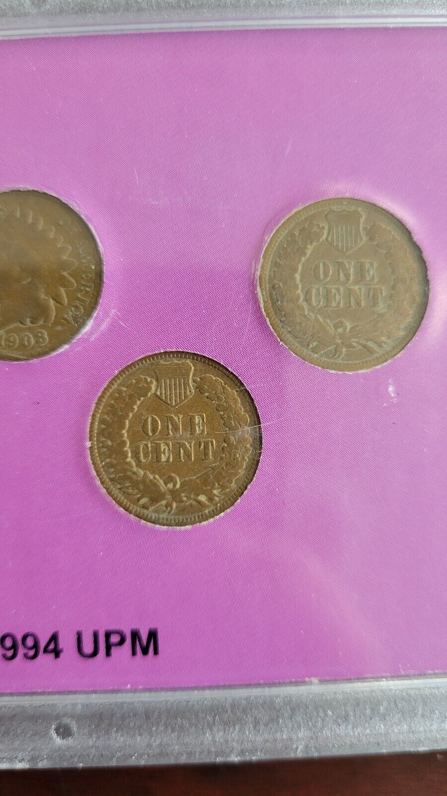 Indian Head Cent Set - The Wild West Coin Collection - 5 Coin Penny Set 1907-08