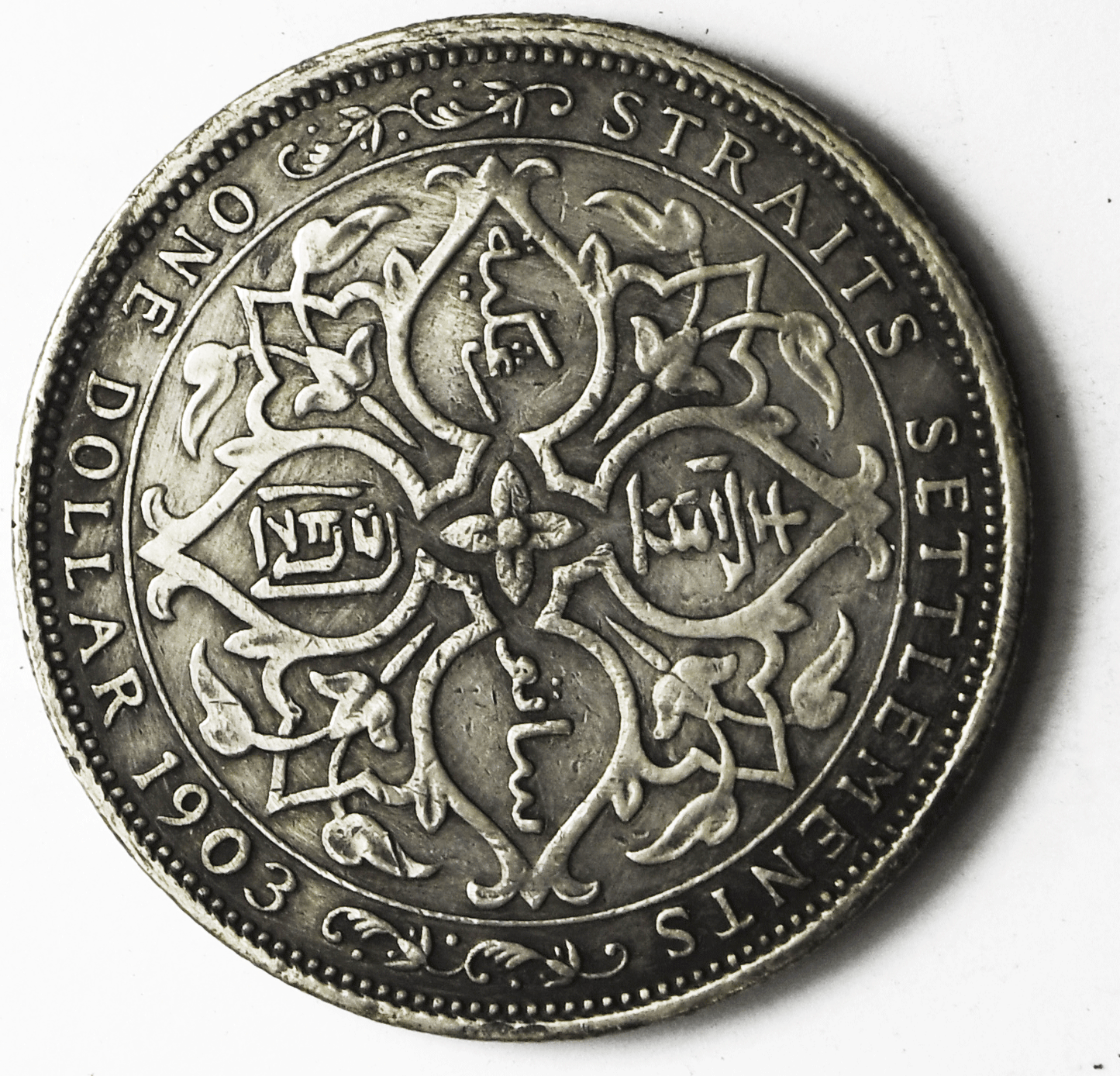 1903 $1 Straits Settlements Silver Trade Dollar Coin KM#25