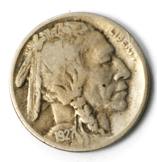 1927 S 5c Buffalo Nickel Five Cents San Francisco Rare