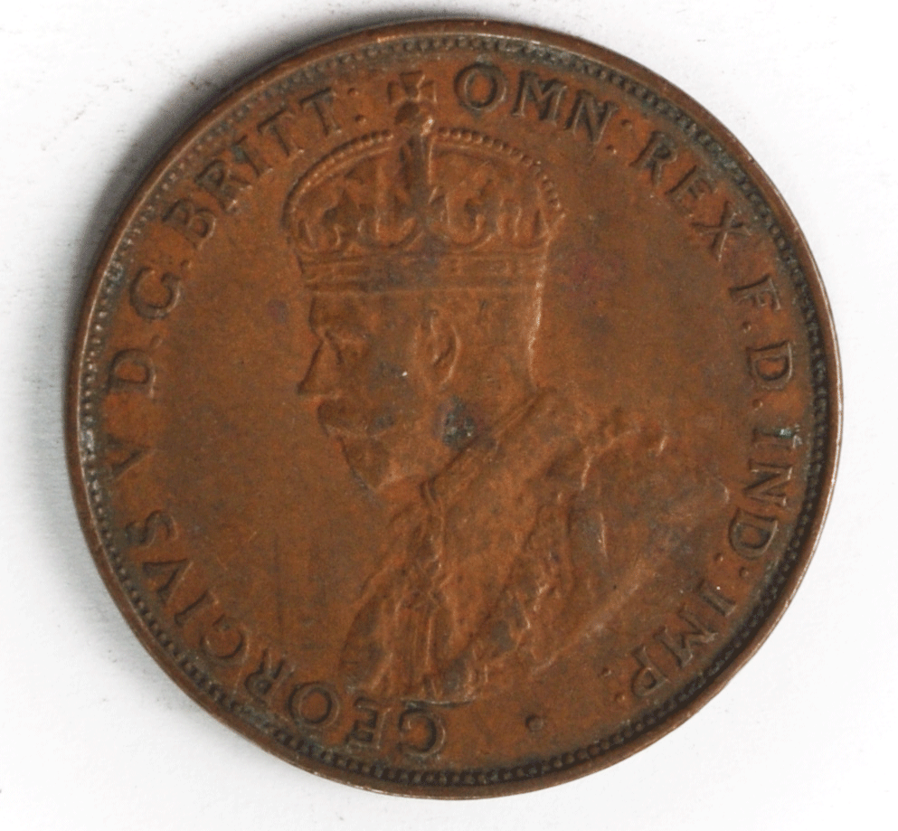 1936 Australia Penny KM# 23 Bronze Coin