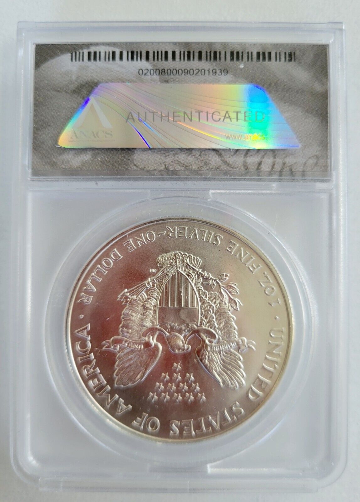 1994 $1 American Silver Eagle ANACS MS69 .999 Fine Silver