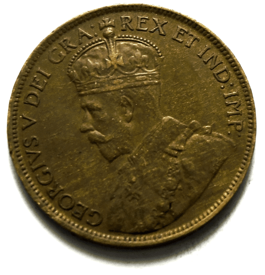 1918 1c Canada Large One Cent Penny KM#21 Bronze