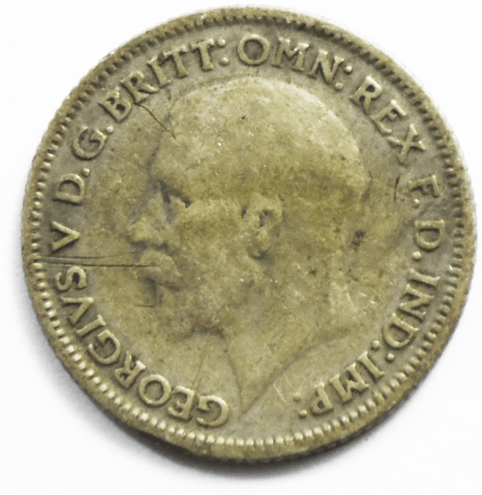 1930 Great Britain 6 Six Pence KM# 832 Silver Coin
