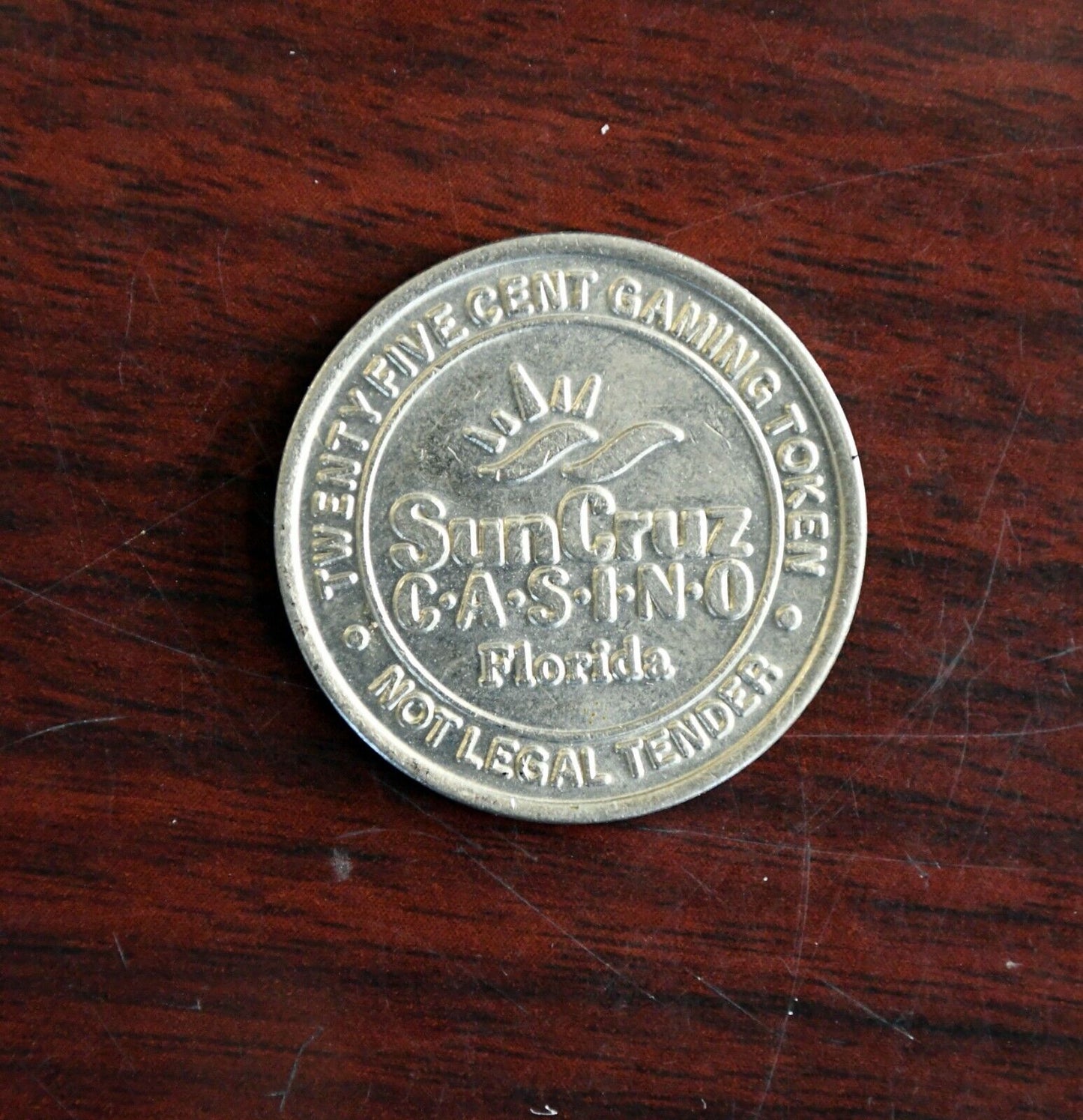 Sun Cruz Casino Twenty Five Cent Slot Gaming Token Florida