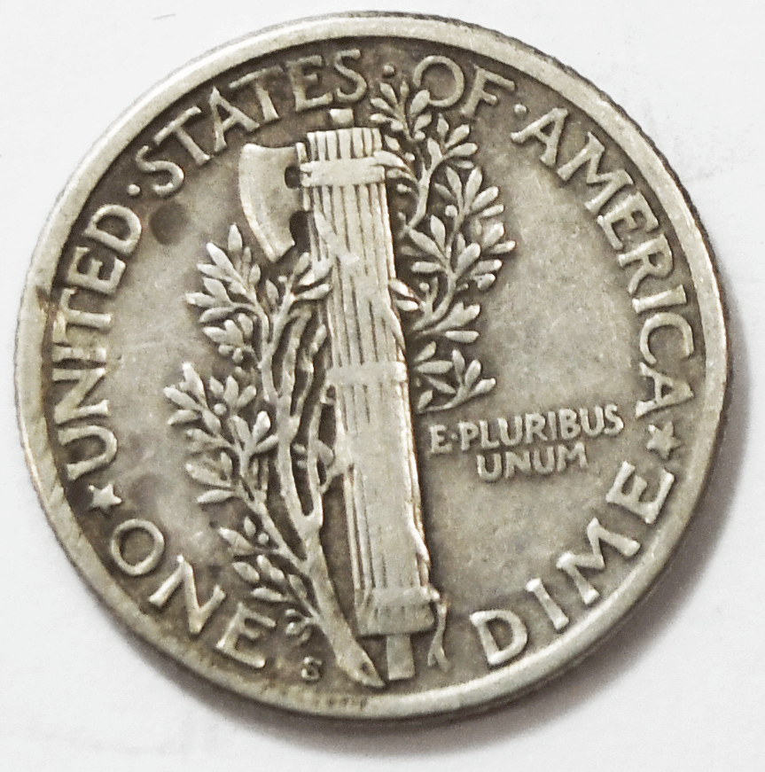 1918 D 10c Mercury Silver Dime Rare Ten Cents San Francisco