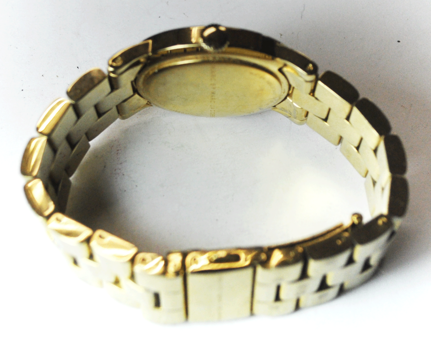 Marc Jacobs Gold Tone Blue Dial Wristwatch 35mm Quartz MBM3301