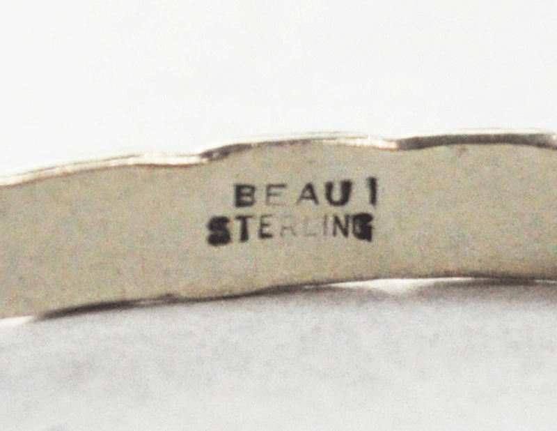 Vintage Sterling Silver Twist Stripe 4mm Medium Bangle Bracelet  10.7