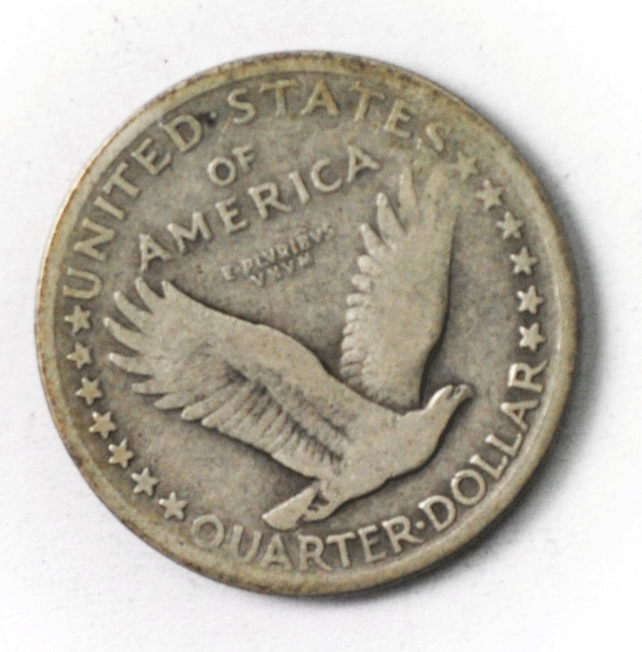1917 25c Standing Liberty Silver Quarter Type 1 Philadelphia
