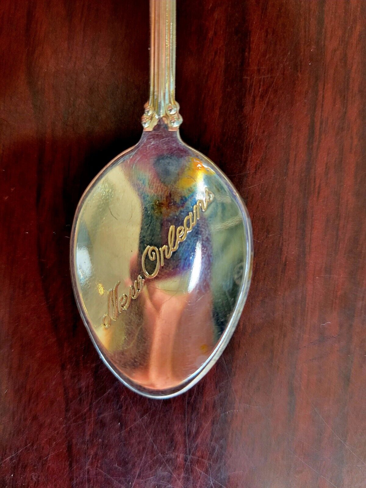 Natchez River Boat Souvenir Silver plate Spoon Orleans 4" Louisiana
