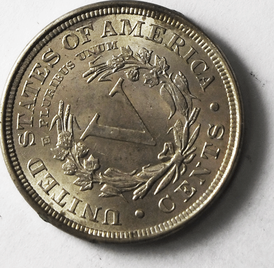 1908 5c V Liberty Nickel Five Cents Rare US Philadelphia Uncirculated