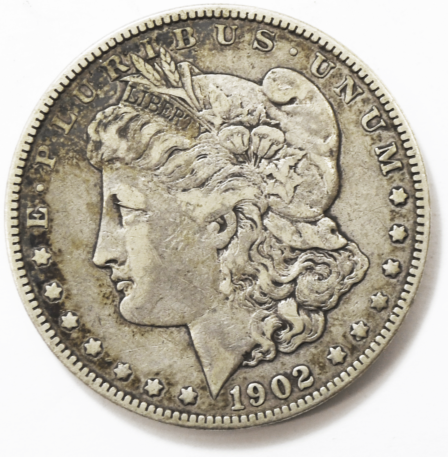 1902 $1 Morgan Silver One Dollar US Coin Philadelphia