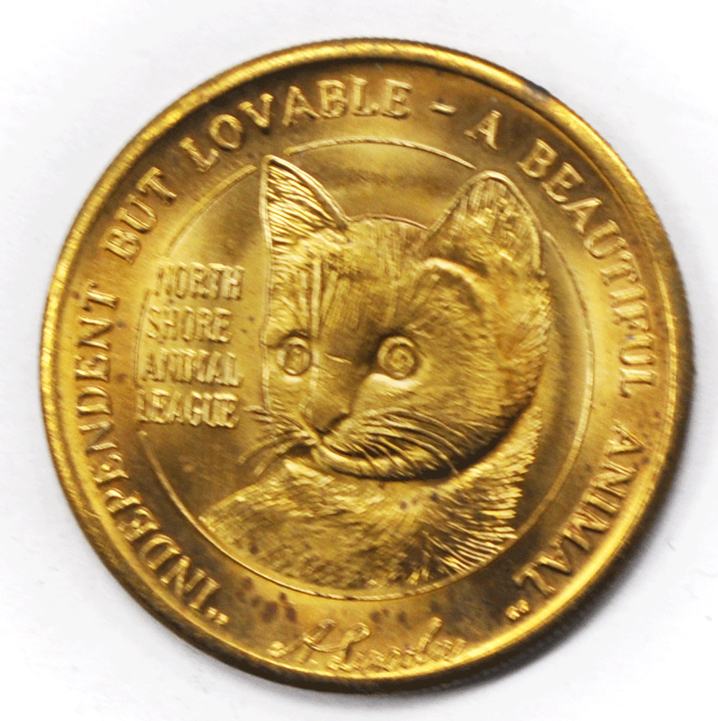 North Shore Animal League Dog Cat Friend Lovable 32mm Token