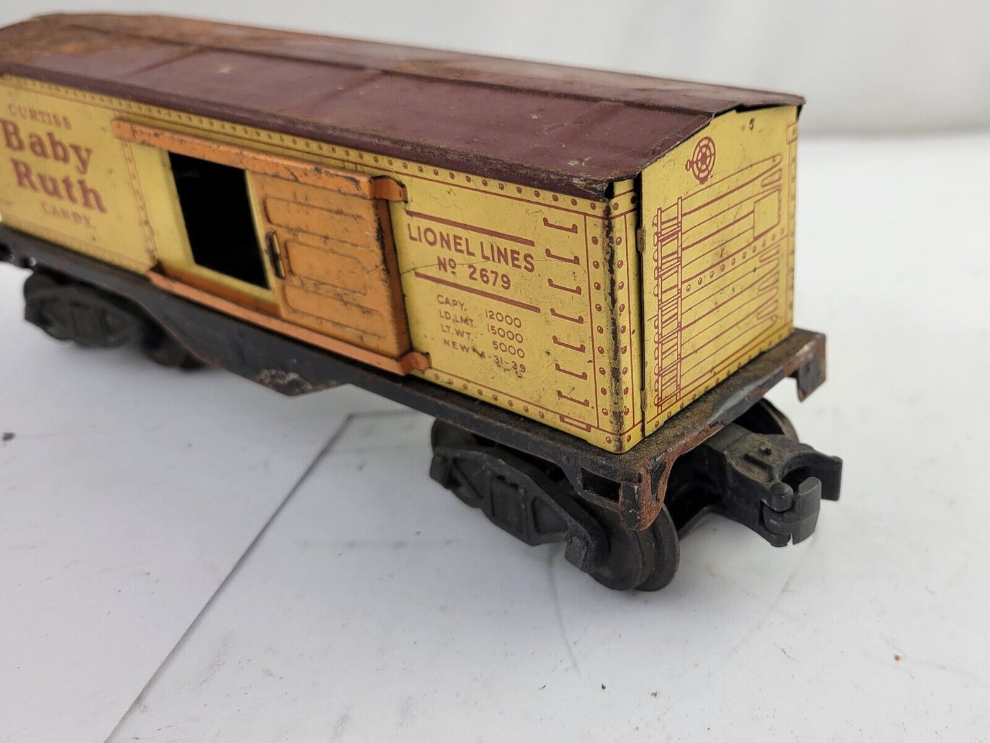 Vintage Lionel Prewar No. 2679 Baby Ruth Box Car O Guage