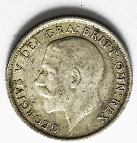 1917 Great Britain 6 Six Pence KM# 815 Silver Coin
