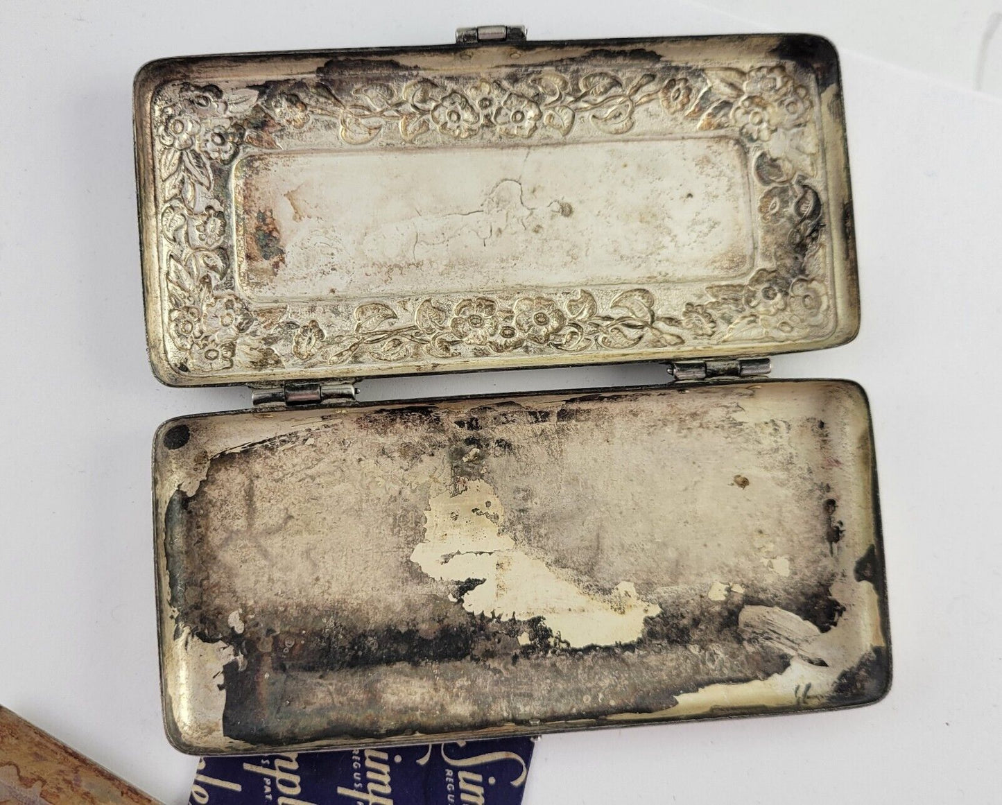 Vintage Gillette All Metal Safety  Razor Mini Travel Set Case w/ Razor Case