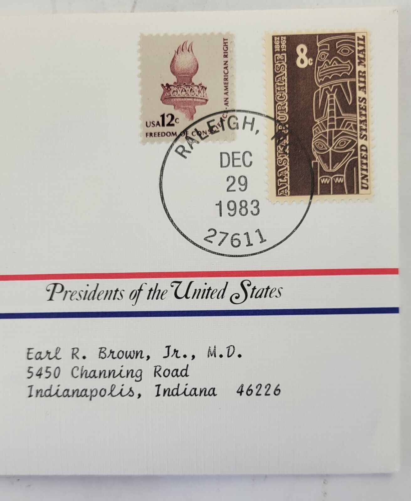 Andrew Johnson Presidential Covers Medal Postal Commemorative Society Gold Plate