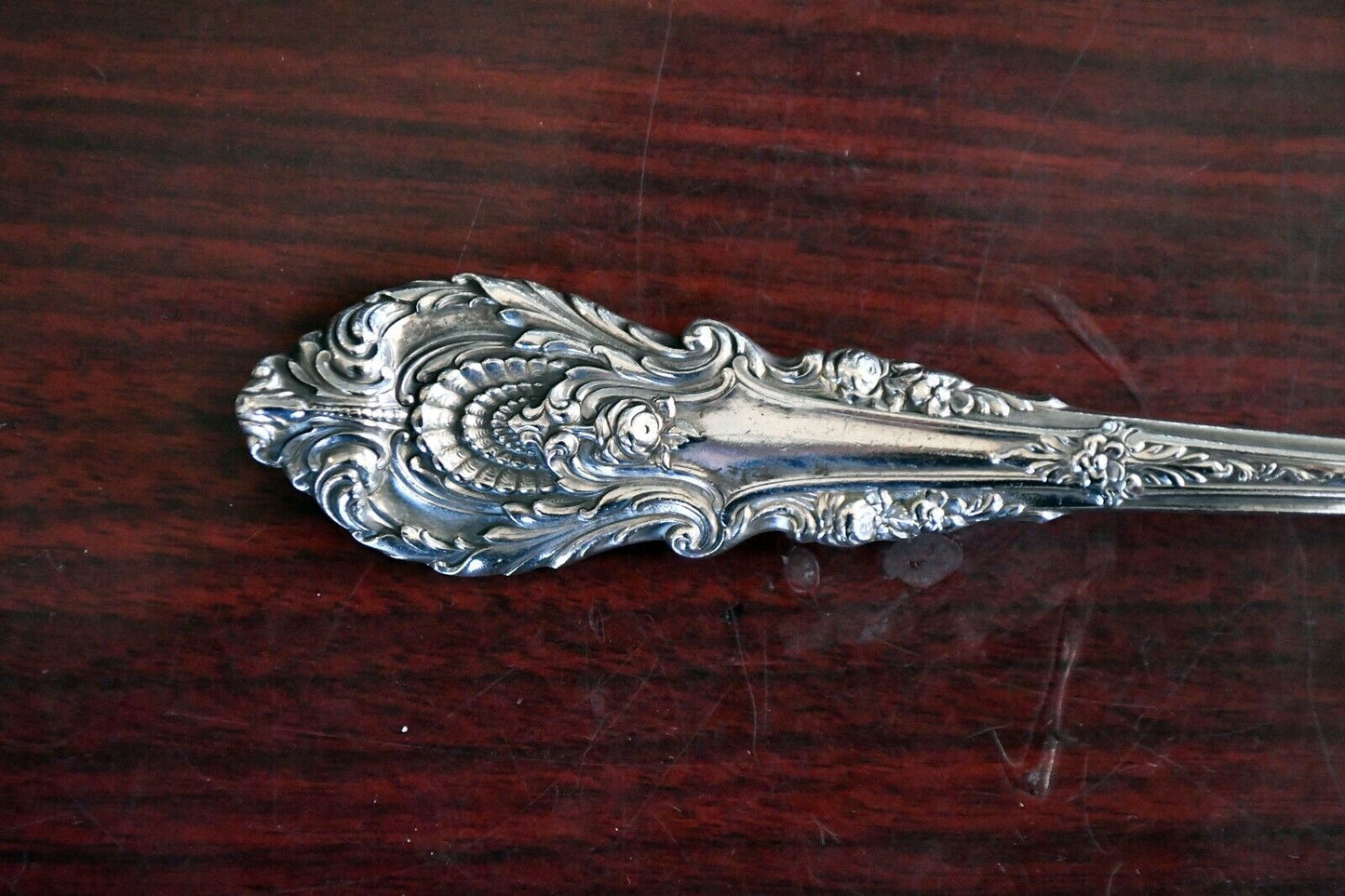 Sir Christopher by Wallace Sterling Silver 8 1/2" Solid Serving Spoon 2.9 oz.
