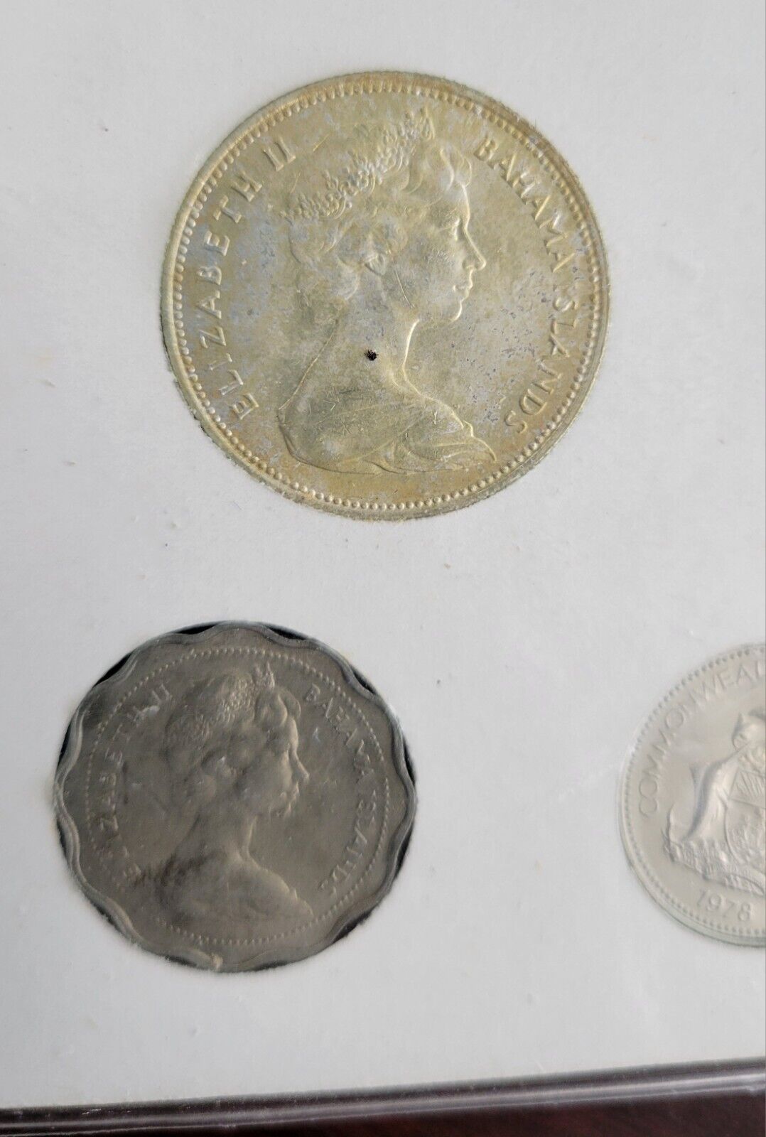 Bahamas 7 Coin Mint Set in Original Packaging Type Set 1966, 1969, 1976, 1978