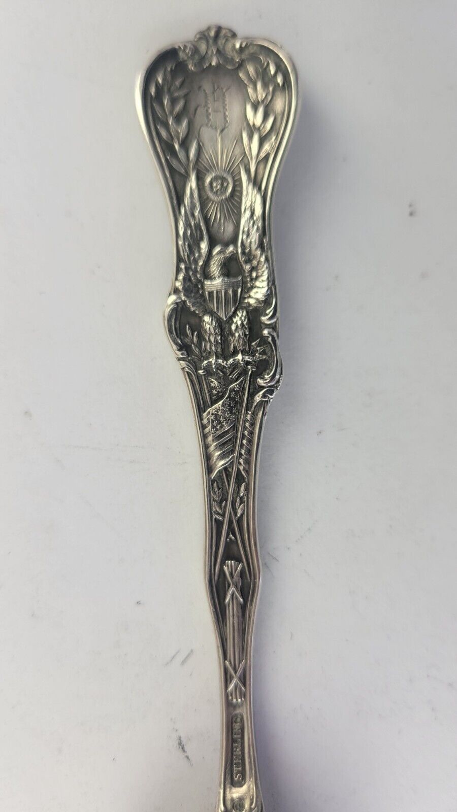 Post Office Omaha Nebraska 5 1/2" Souvenir Spoon Sterling. 63oz. by Watson