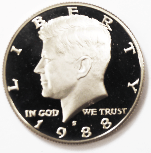 1988 S 50c Kennedy Half Dollar  Proof Clad Fifty Cents San Francisco