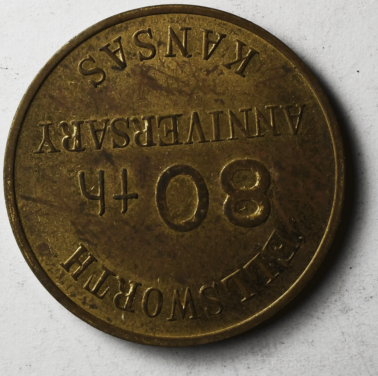 1947 Ellsworth Kansas 80th Anniversary Medal 28mm