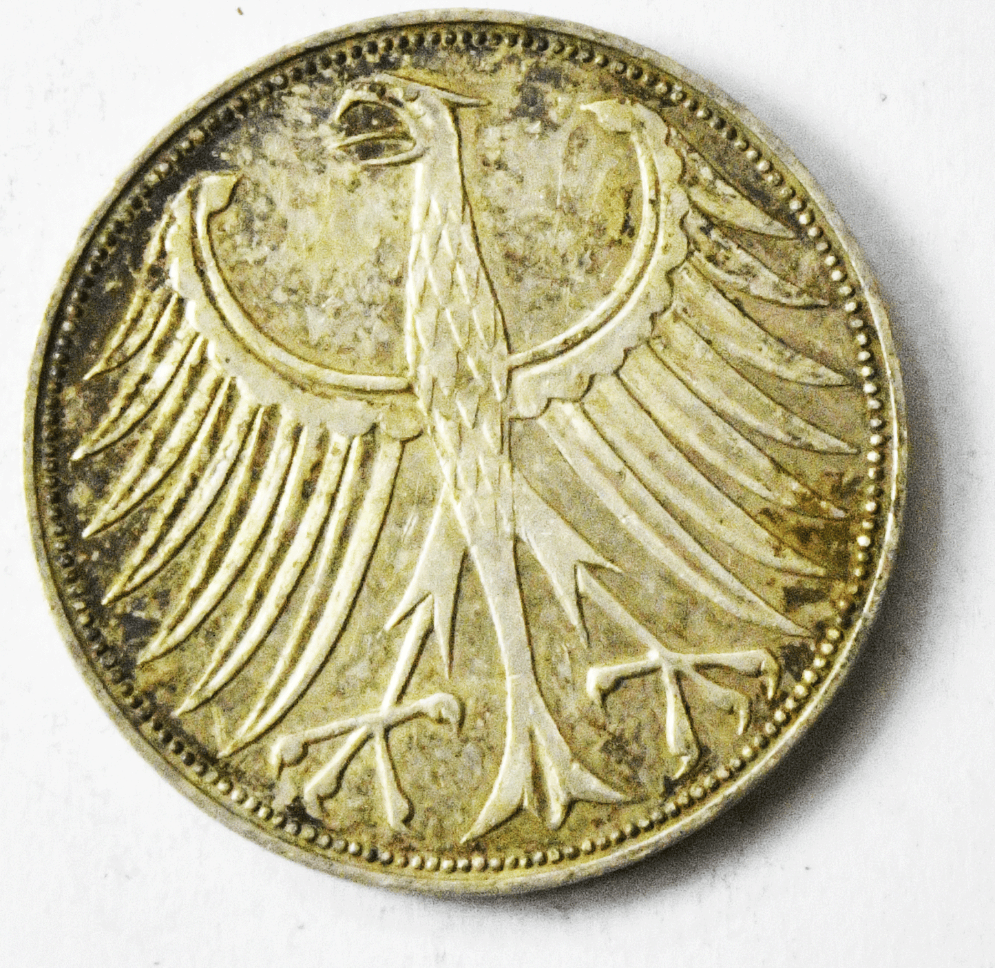 1969 D Germany Federal Republic 5 Five Mark Silver Coin KM# 112.1