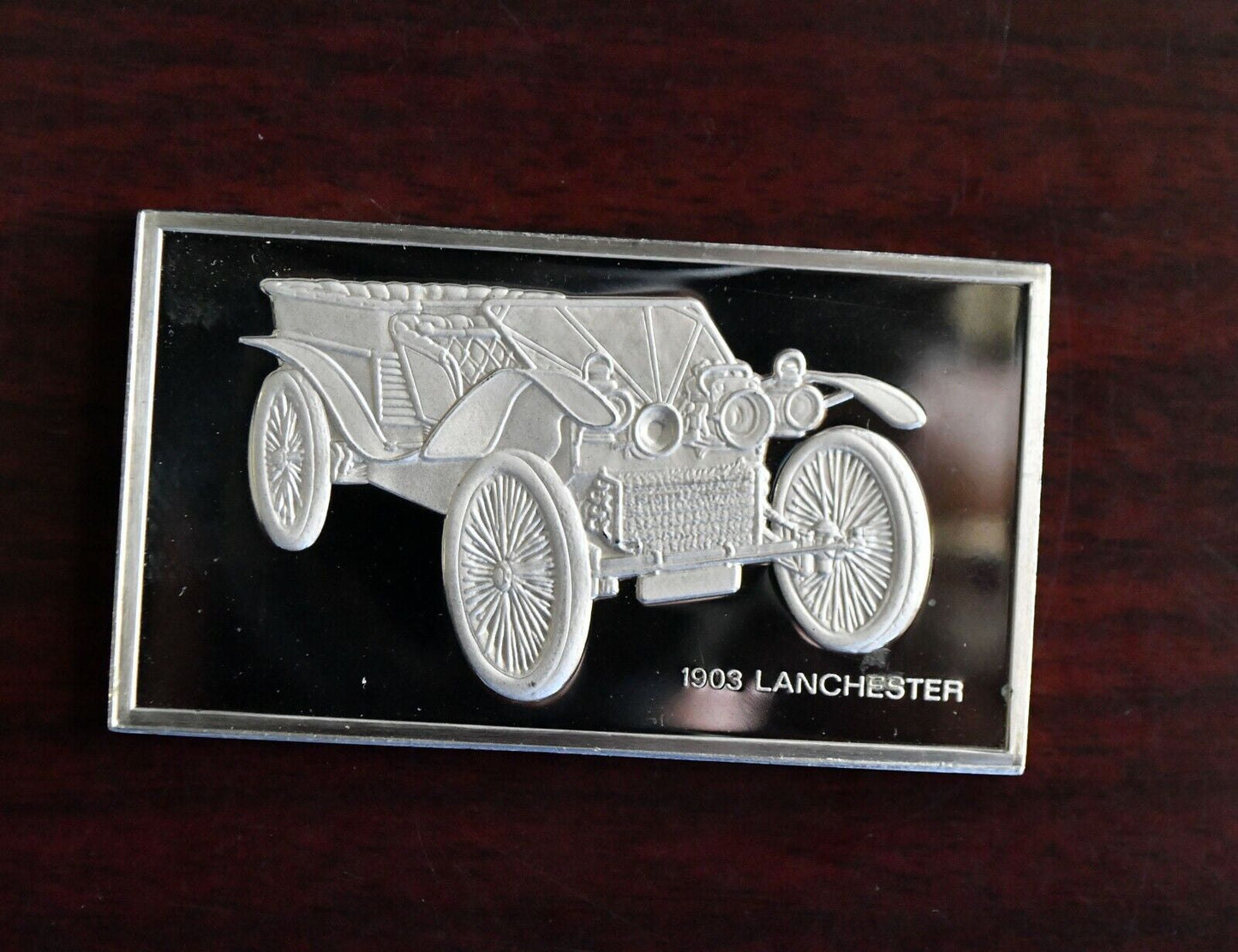 1903 Lanchester Centennial Car Ingot Collection Sterling Franklin Mint Bar