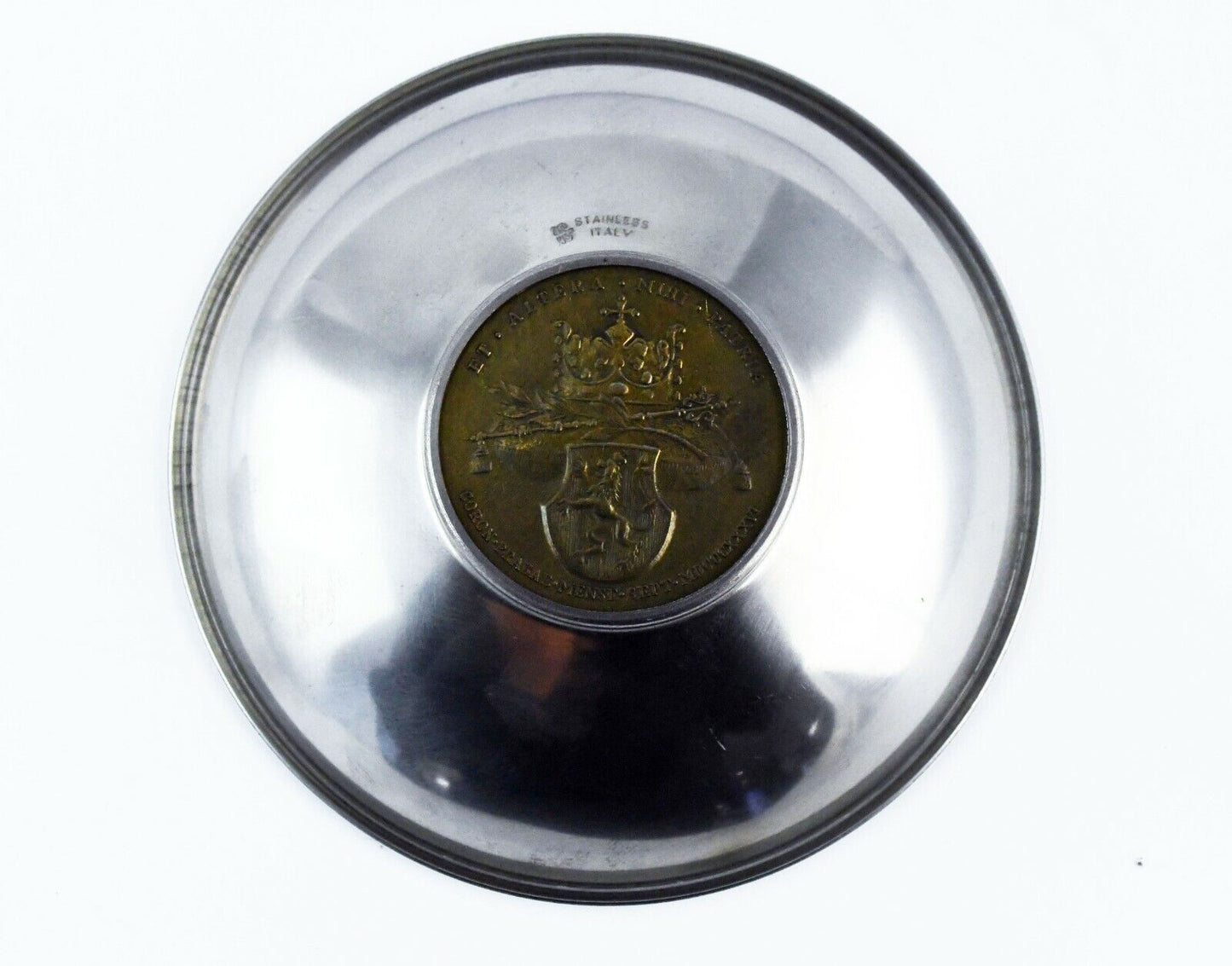 1836 Ferdinand I & Maria Anna Augusta Bowl Dish Austria Prague Coronation Medal