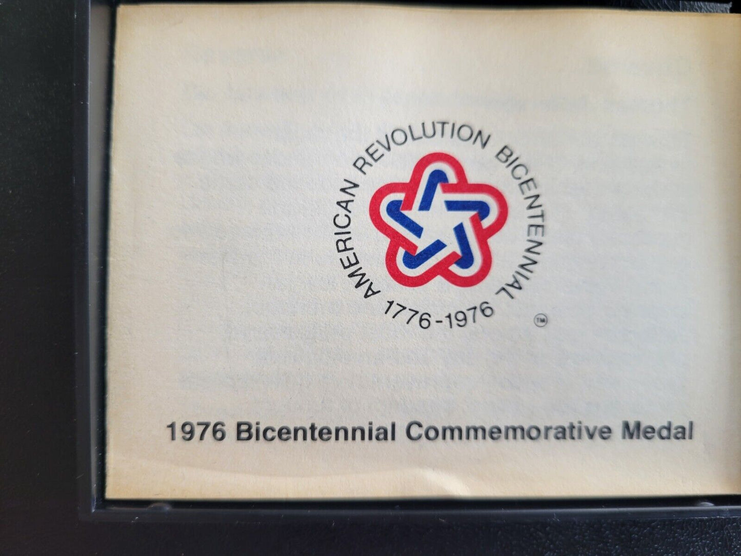 1976 Thomas Jefferson American Revolution Bicentennial  Medallion Coin Encased