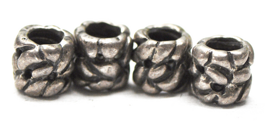 Four Pandora Woven Rope Cluster Knit Charm Bead 925 ALE 790117 Set