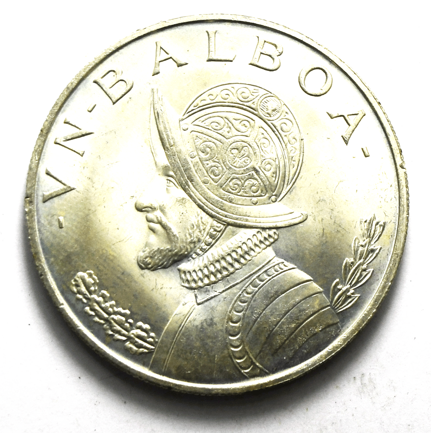 1966 Panama Balboa Silver Coin KM# 27 Uncirculated